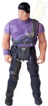 Kenner M.A.S.K. Jackhammer PlayFul argentine, licensed product. Lighter purple shirt.